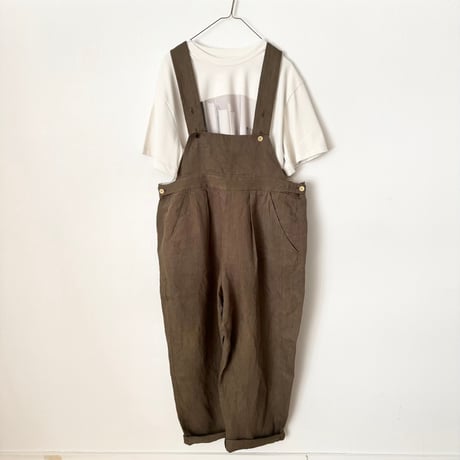 somewearclothing ヴィンテージリネン サロペット