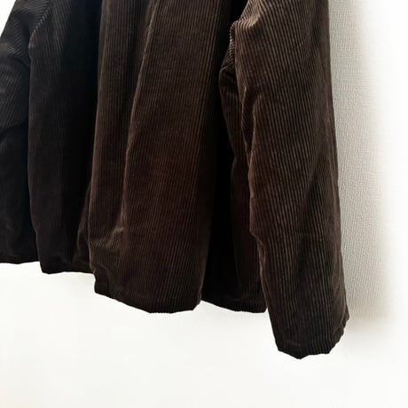 atelier naruse corduroy padded balmacaan jacket・khaki