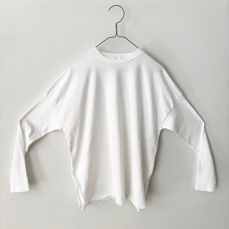 homspun 40/2天竺 長袖裾ロックプルオーバー