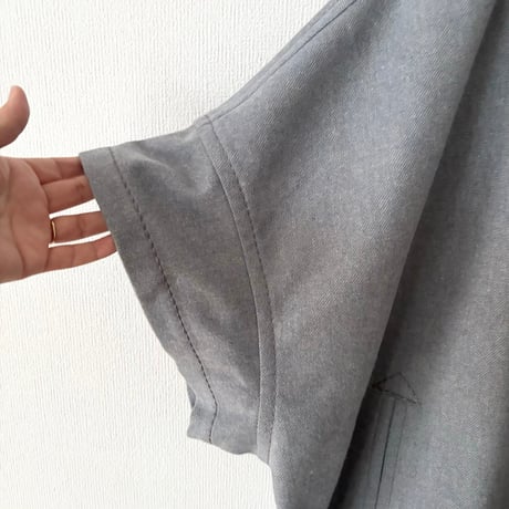 homspun  パウダーフラノ ショートスリーブジャケット