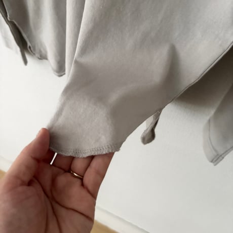 homspun 40/2天竺 長袖裾ロックプルオーバー
