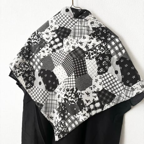 bulle de savon　patchwork プリント スカーフ