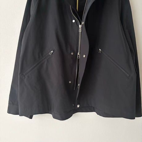 OUVERT ポリエステルナイロン 割繊ウェザーヴィンテージタンブラー撥水加工フーディージャケット