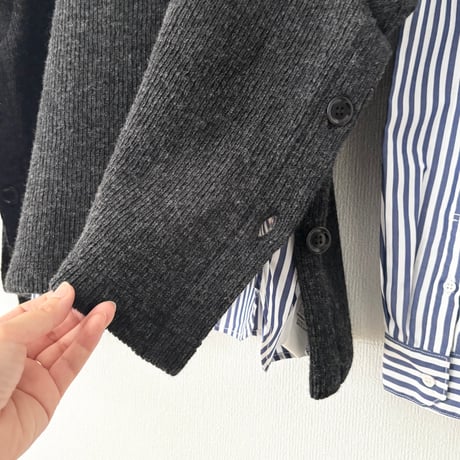 TISSU  ウーレンクォーター サイドボタンベスト