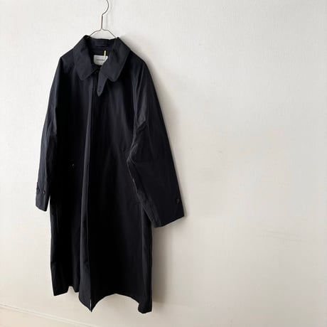 OUVERT  ポリエステルナイロン 割繊ウェザーヴィンテージタンブラー撥水加工 バルマカーンレイニーコート