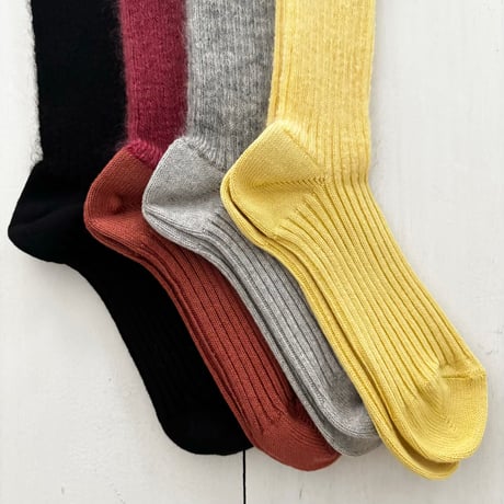 homspun モヘア×コットン ソックス