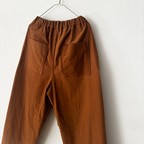 raha モールスキン バックゴムワイドパンツ