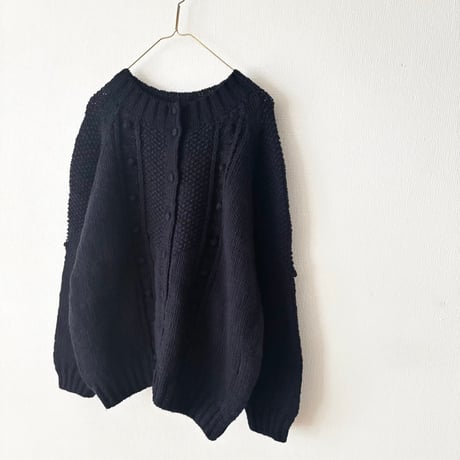 Hands of creation  　ペルー Hand Knit ハイネック2wayラグランカーディガン