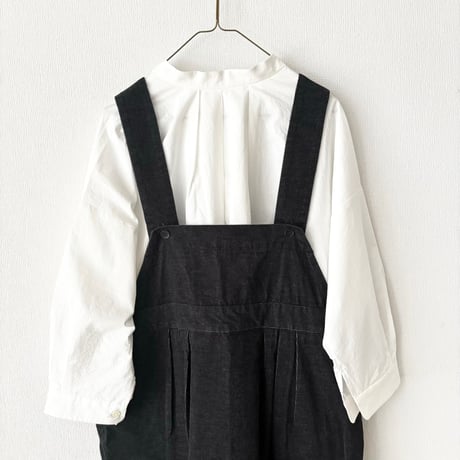 somewearclothing  TOP糸シャツコール サロペットスカート