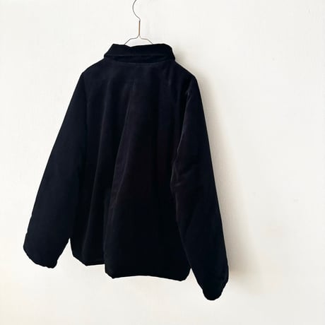 atelier naruse corduroy padded balmacaan jacket・dark navy