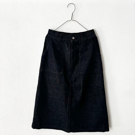 atelier naruse  cotton denim tight skirt