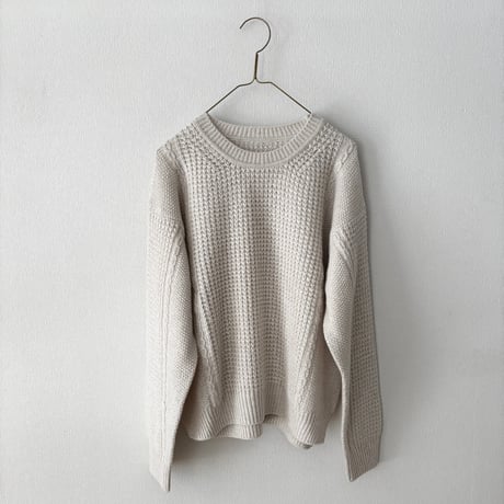 Hands of creation  COTTON WOOL 5G クルーネックプルオーバー