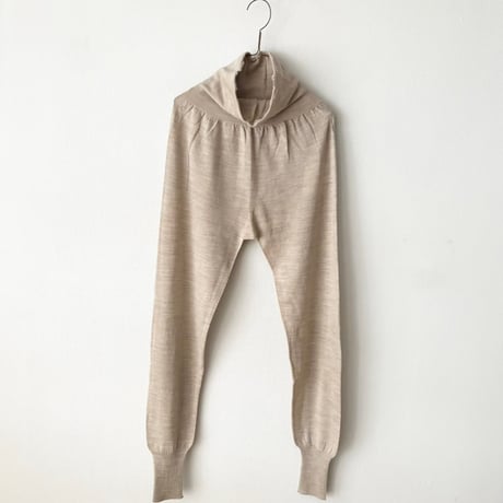 atelier naruse  merino wool belly warmer knit leggings