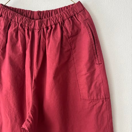 homspun バルキーシーチングギャザーパンツ ・レンガ