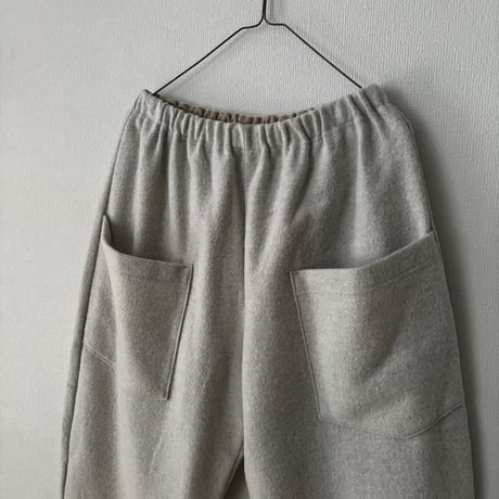 NATURAL LAUNDRY ウールリング ワイドテーパードパンツ