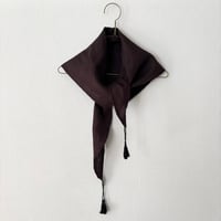 FOG LINEN WORK テス スカーフ・チョコレート