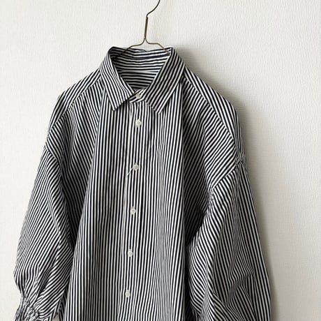 UNIVERSAL TISSU ナチュラルタイプライター ボウタイブラウス・ストライプ