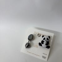 パンダのイヤーアクセサリー