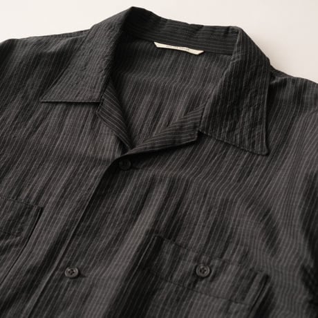 OLD JOE(オールドジョー) GATHERED WAIST MARLBORO SHIRTS Long-sleeve(SUMI STRIPE)