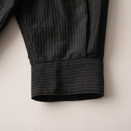 OLD JOE(オールドジョー) GATHERED WAIST MARLBORO SHIRTS Long-sleeve(SUMI STRIPE)