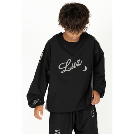LUZeSOMBRA Jr STRETCH TAFTA MESH PULLOVER TOP