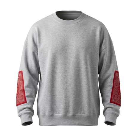 SULLO BANDANA PRINT LS CREW