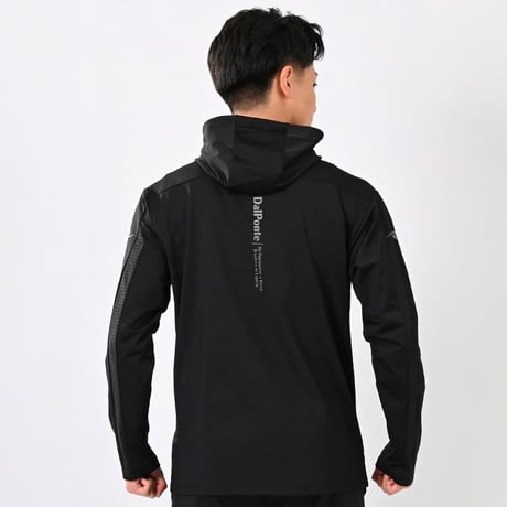 DALPONTE 裏起毛ウォームジップフーディ+ウォームパンツ上下セットBLACK+BLACK
