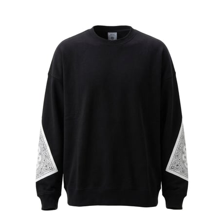 SULLO BANDANA PRINT LS CREW