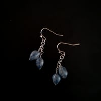 実りの種 ふた粒 DENIM BLUE ピアス/イヤリング