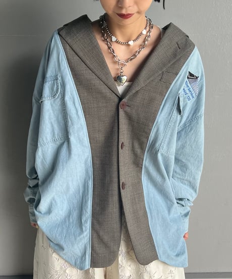 remake shirt tailored  jacket