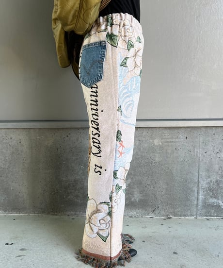 remake rug fringe pants