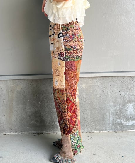remake rug fringe pants