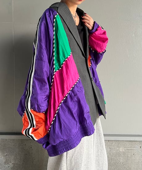 remake colorful tailored jacket