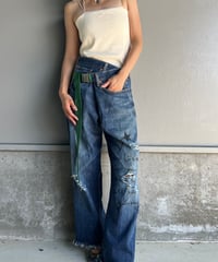remake differences message denim pants
