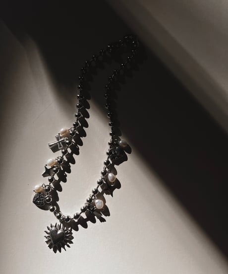 stainless charm necklace heart