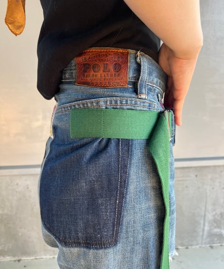 remake differences message denim pants C