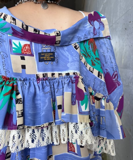 remake frill colorful shirt