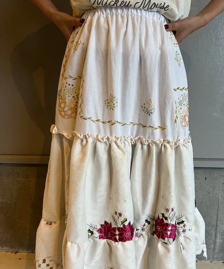 remake embroidery skirt B