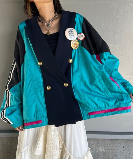 remake  colorful tailored jaket A