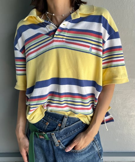 remake frill polo shirt A