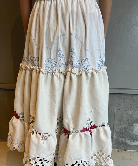 remake embroidery skirt B