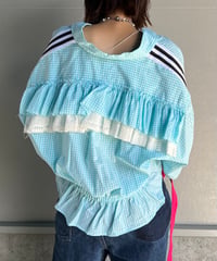remake frill  line  half shirt