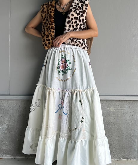 remake embroidery skirt B