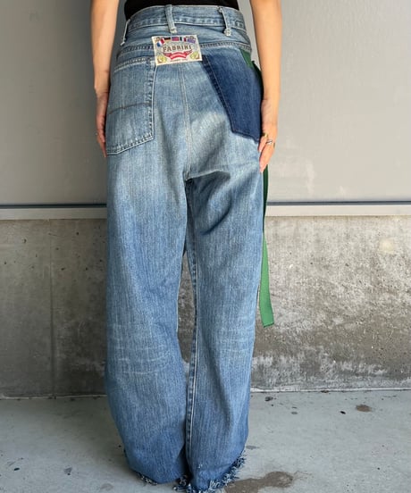 remake differences message denim pants