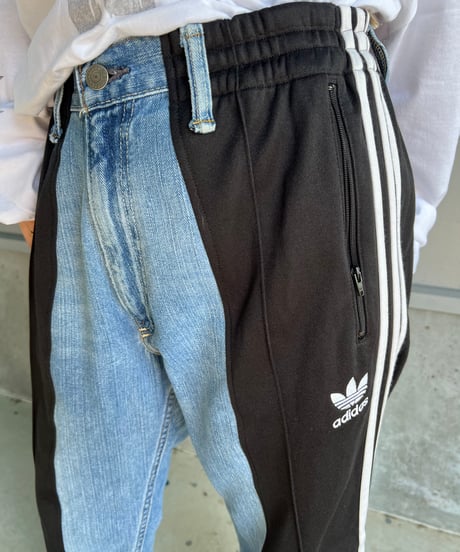 remake sporty  docking denim pants