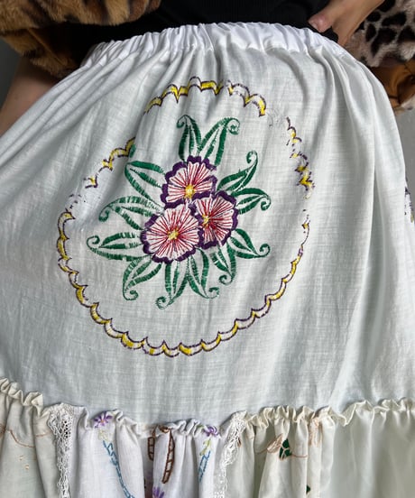 remake embroidery skirt B