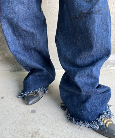 remake differences message denim pants