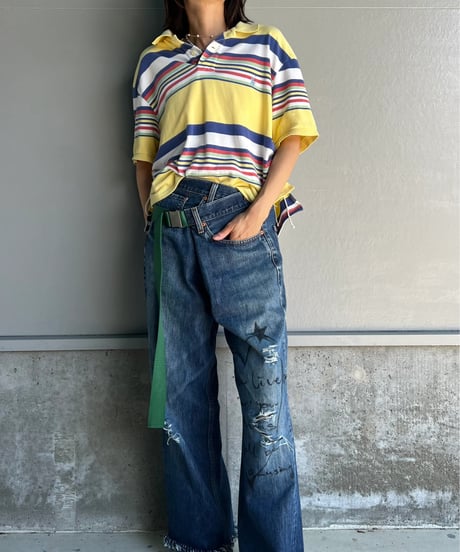 remake frill polo shirt A