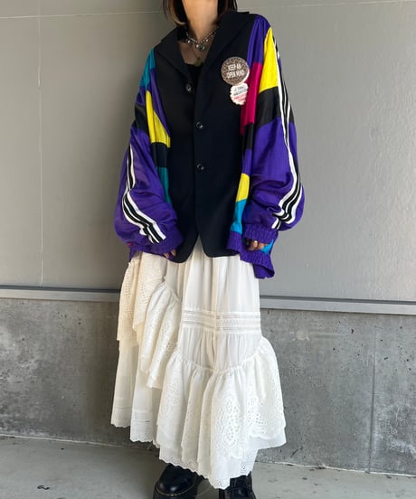remake colorful nylon tailored jacket D