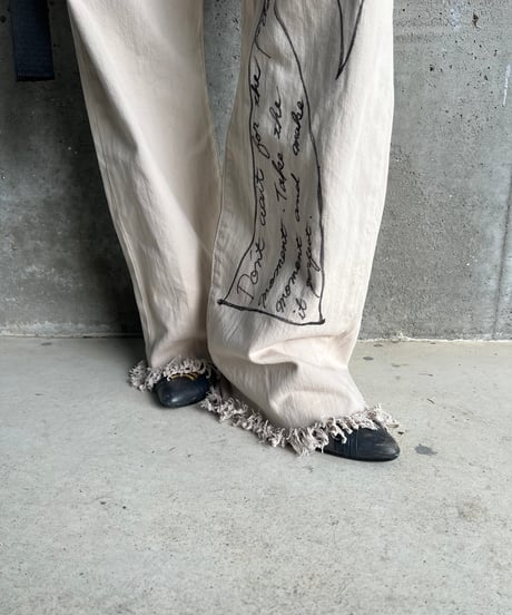 remake differences message denim pants
